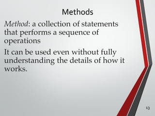 Java OOP Programming language (Part 1) - Introduction to Java | PPT