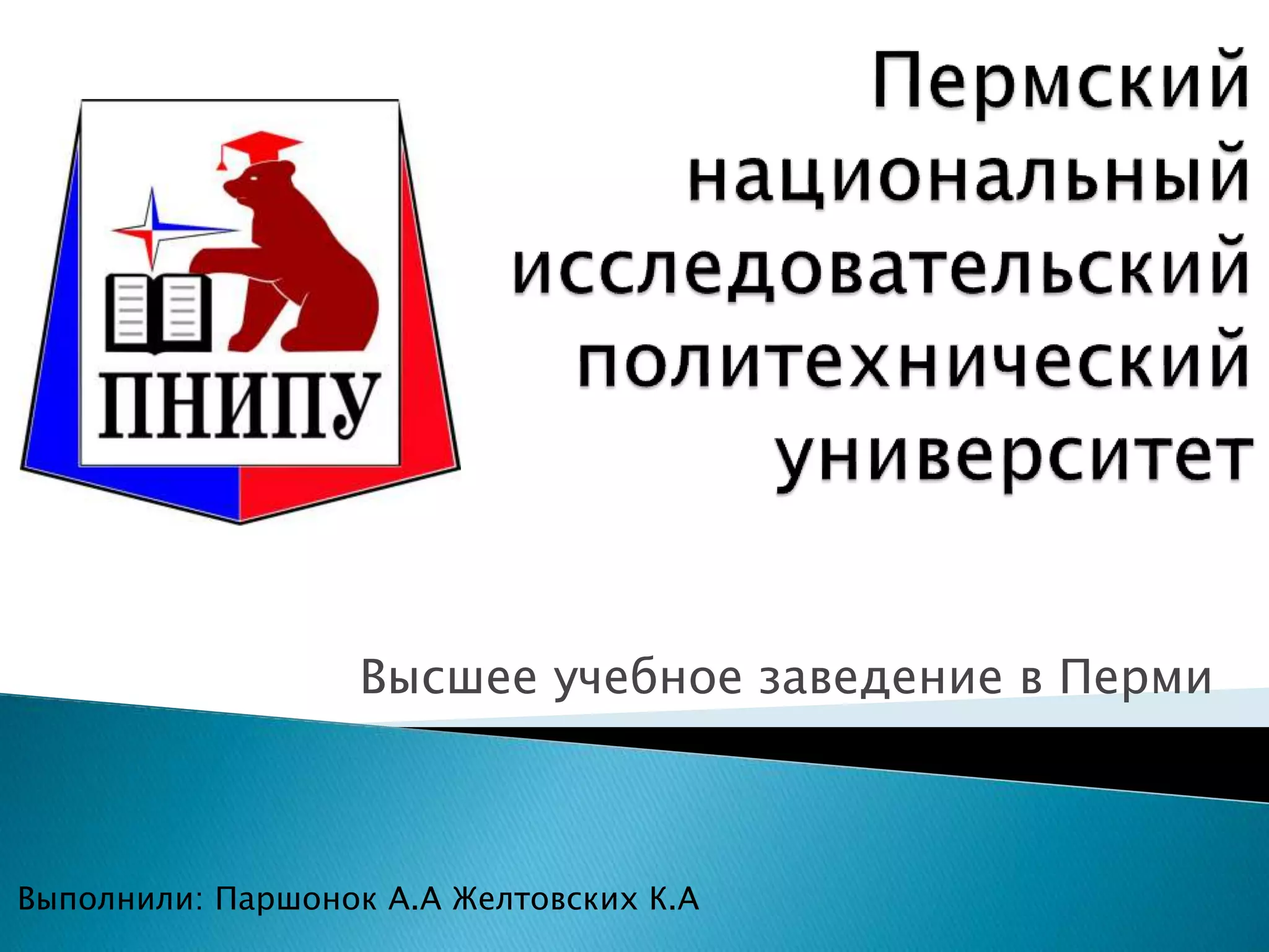 пермский национальный исследовательский политехнический университет (1 ...