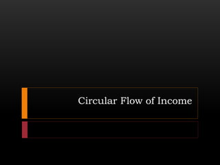 Circular Flow of Income
 