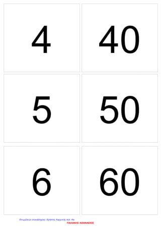 4 40
5 50
6 60
ΠΑΛΑΝΗΣ ΑΘΑΝΑΣΙΟΣ
Επιμέλεια επανάληψης: Χρήστος Χαρμπής σελ. 46
 
