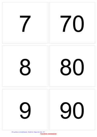 7 70
8 80
9 90
ΠΑΛΑΝΗΣ ΑΘΑΝΑΣΙΟΣ
Επιμέλεια επανάληψης: Χρήστος Χαρμπής σελ. 47
 