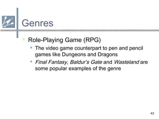 Role-playing video game, History & Examples