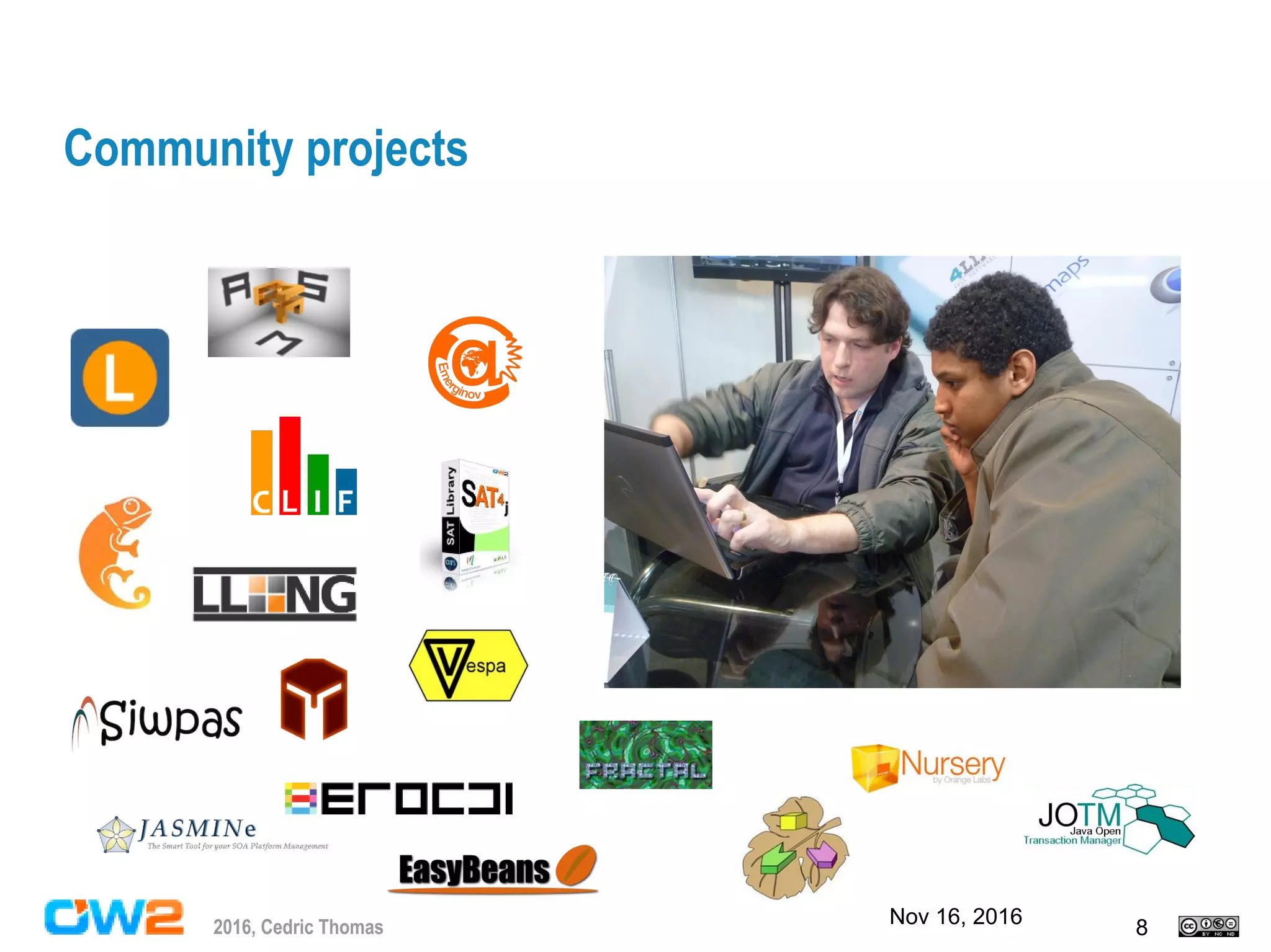 Nov 16, 2016 82016, Cedric Thomas
Community projects
 