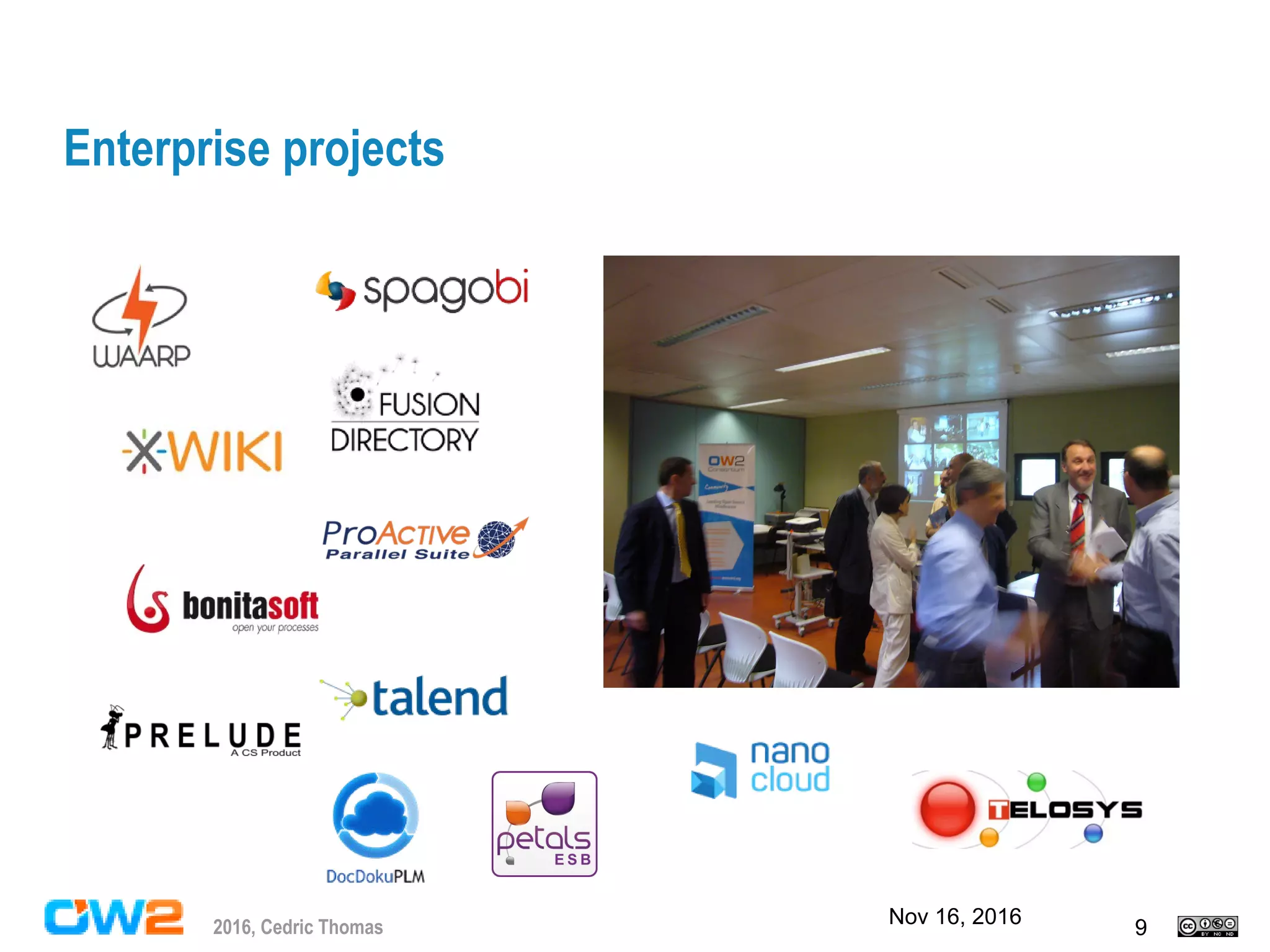 Nov 16, 2016 92016, Cedric Thomas
Enterprise projects
 