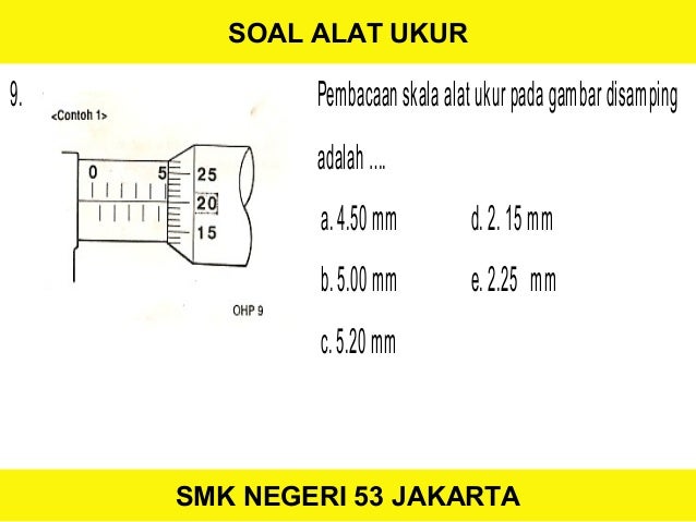 1. soal alat ukur