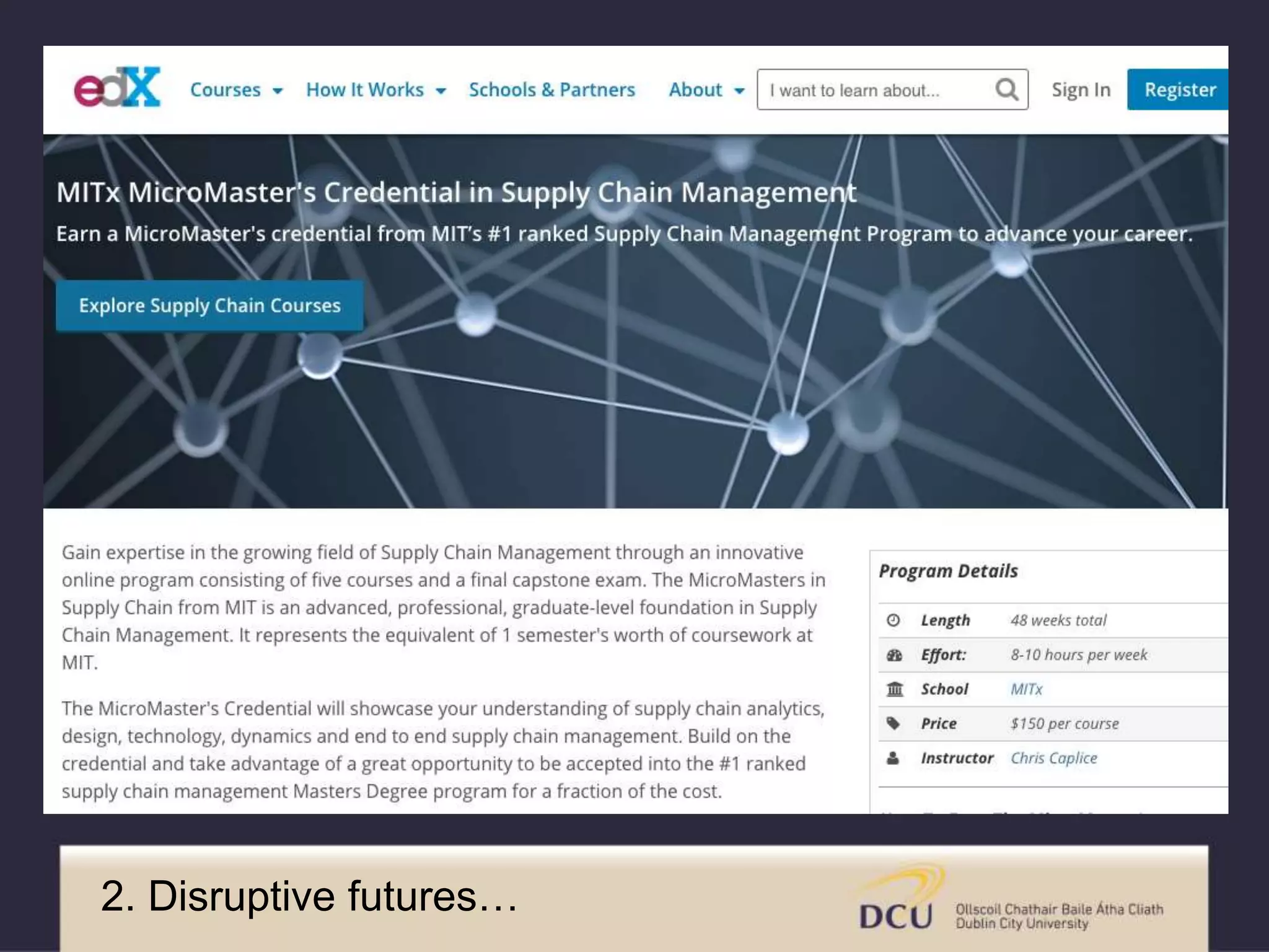 2. Disruptive futures…
 