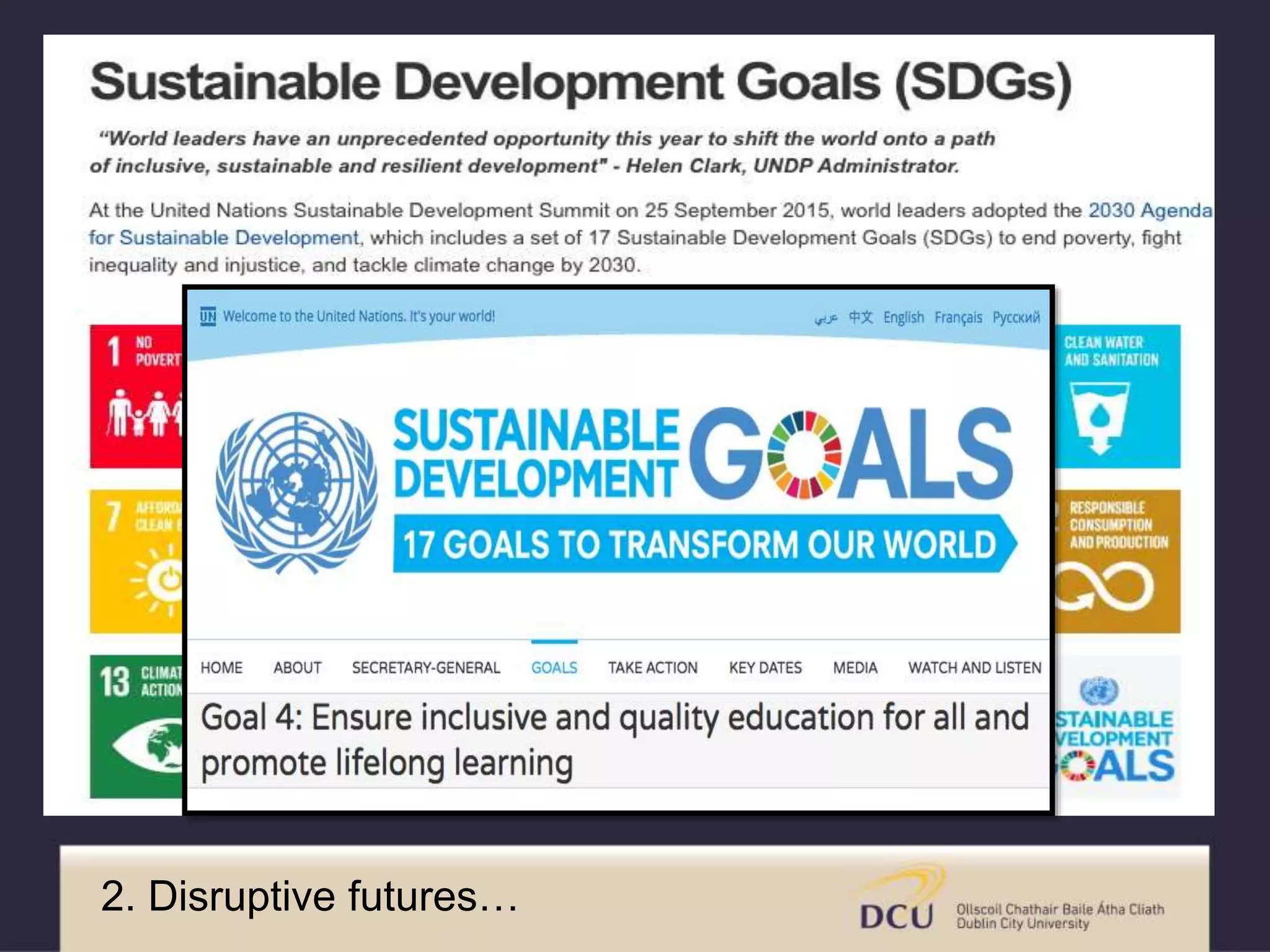 2. Disruptive futures…
 