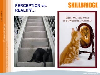 www.skillbridge.in
Leadership
Communication
PersonalityDevelopment PERCEPTION vs.
REALITY…
 