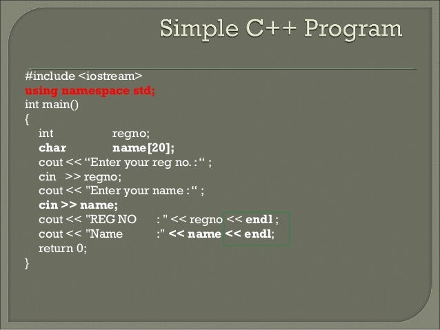 CPP Language Basics - Reference