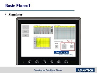 Basic Marco1
• Simulator
 