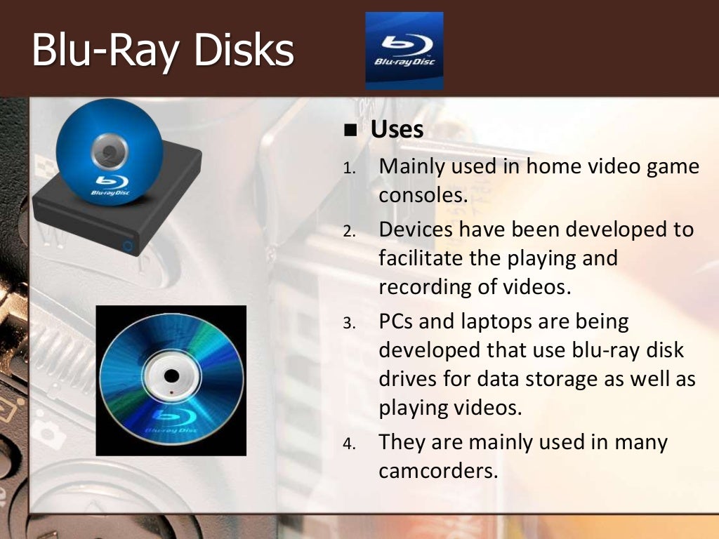 1.4 Backing Storage Media and Devices
