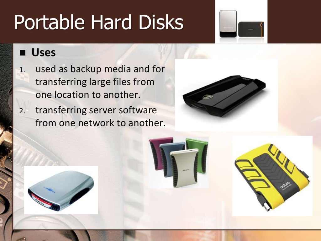 1.4 Backing Storage Media and Devices