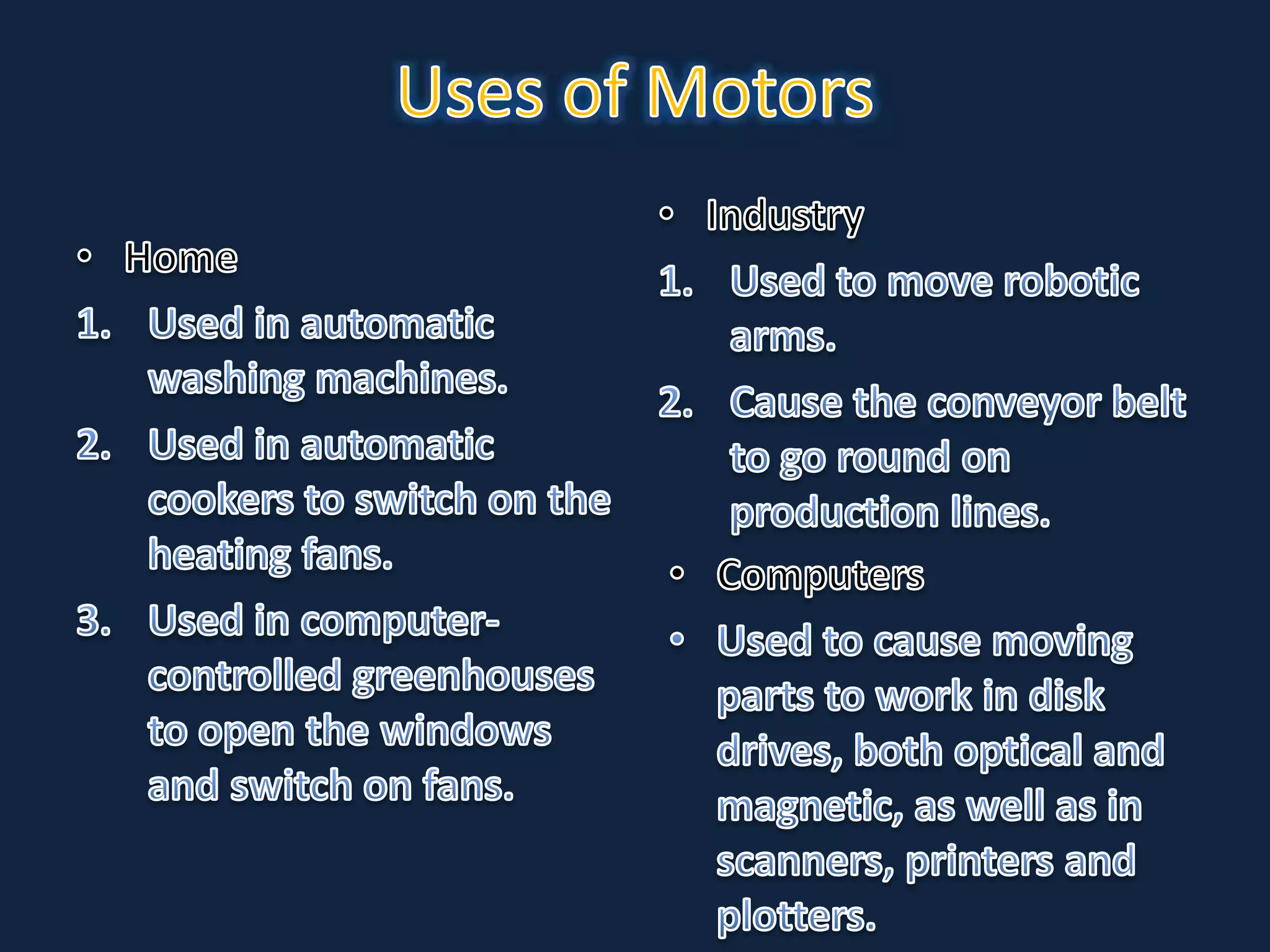 1.3 Control Output Devices