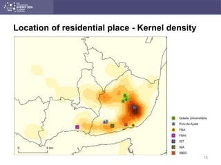 Location of residential place - Kernel density
15
 