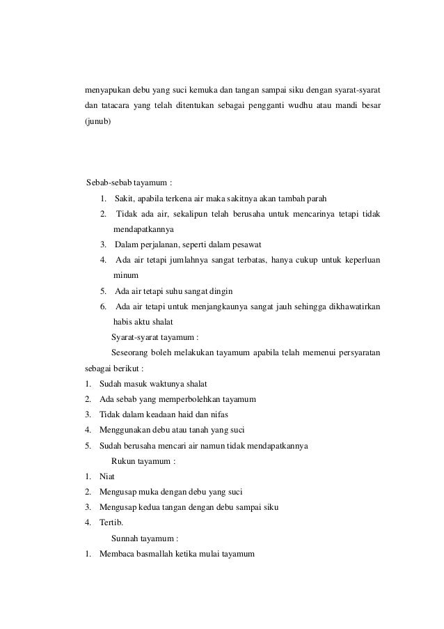 1 Materi Tentang Thaharah