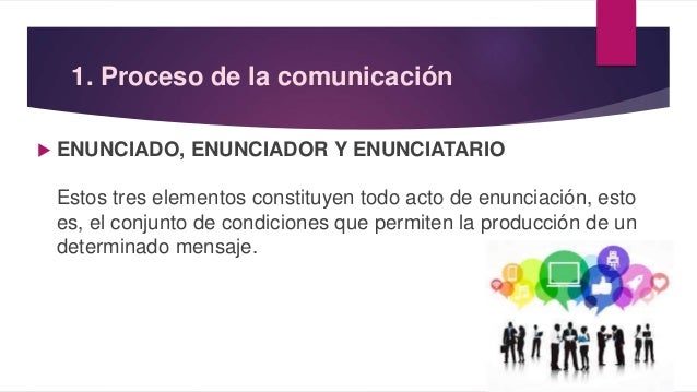 1. Proceso de comunicación