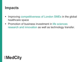 Adding Value through Partnerships: the MedCity Experience”, SIMON ...