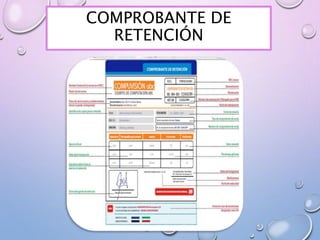 COMPROBANTE DE
RETENCIÓN
 