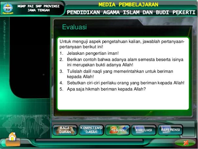 1. iman kepada allah