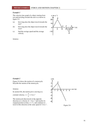 Chapter 2 forces and motion | PDF
