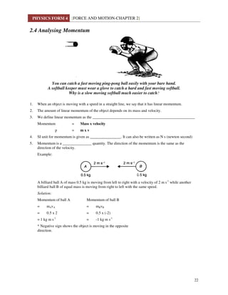 Chapter 2 forces and motion | PDF