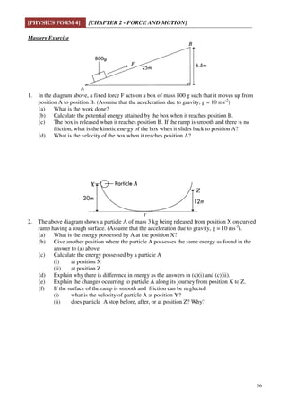 Chapter 2 forces and motion | PDF