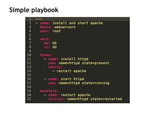 Simple playbook
 