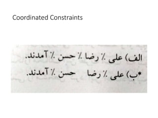 Coordinated Constraints
 