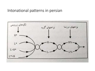Intonational patterns in persian
 