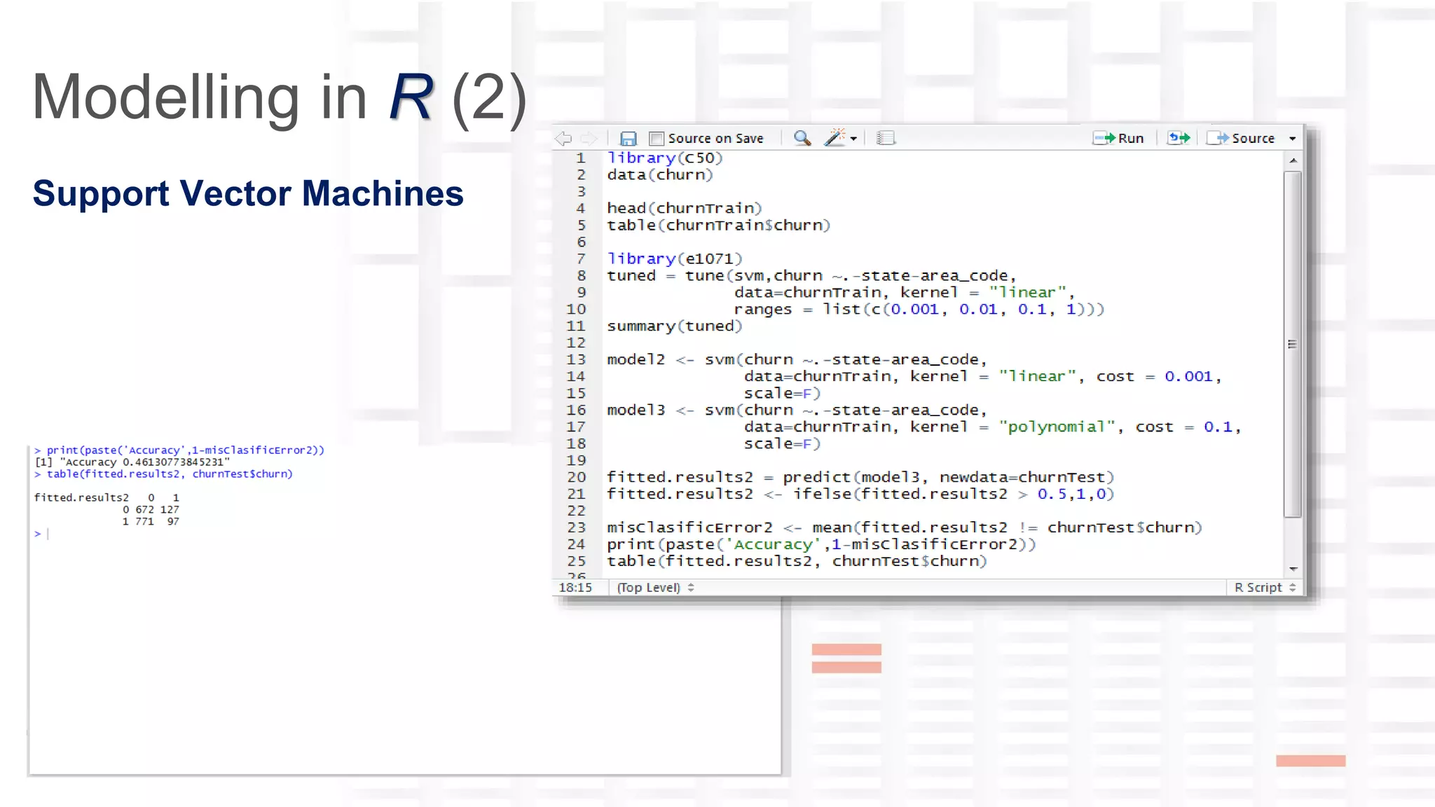 yana-ckwivjw2n5n1lxfv@guest.airbnb.com
Modelling in R (2)
Support Vector Machines
 