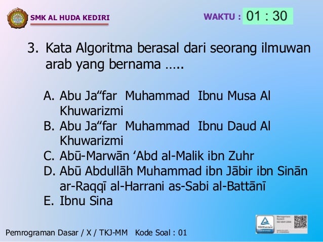 1. produktif 4 kelas x tkj&mm (senin, 15 des 2014)