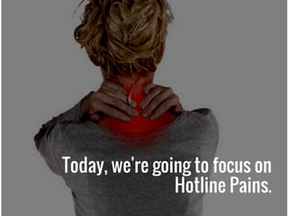 The Three Types Of Pain (and how to deal with them) Part One: Hotline Pain