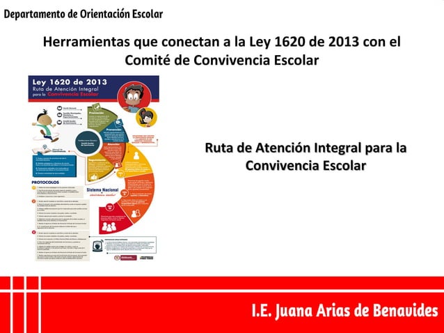 LEY DE CONVIVENCIA ESCOLAR (1620 DE 2013) | PPT