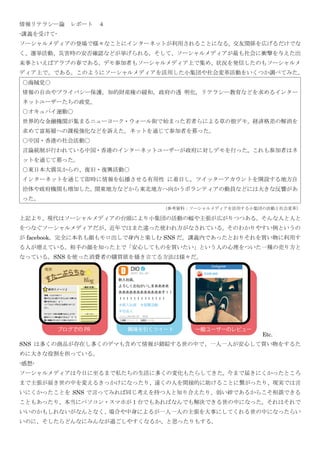 情報リテラシー論レポート