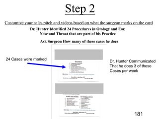 Dr. Hunter Identified 24 Procedures in Otology and Ear,
Nose and Throat that are part of his Practice
Ask Surgeon How many of these cases he does
181
 