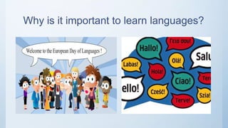 Why is it important to learn languages?
 