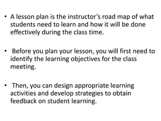 1. lesson plan | PPTX