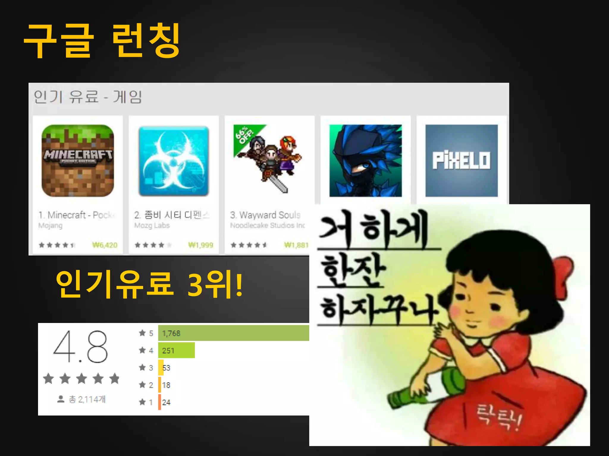 구글 런칭
인기유료 3위!
 