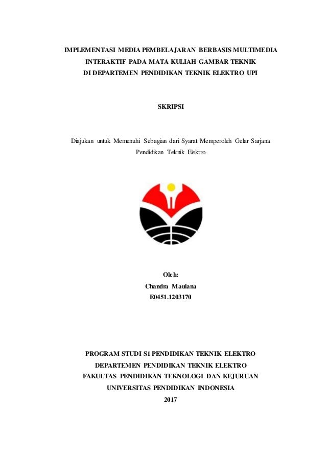 Cover Skripsi Upi Ide Judul Skripsi Universitas