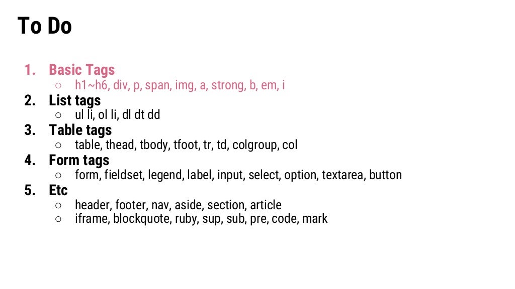 [Basic HTML/CSS] 1. html  basic tags
