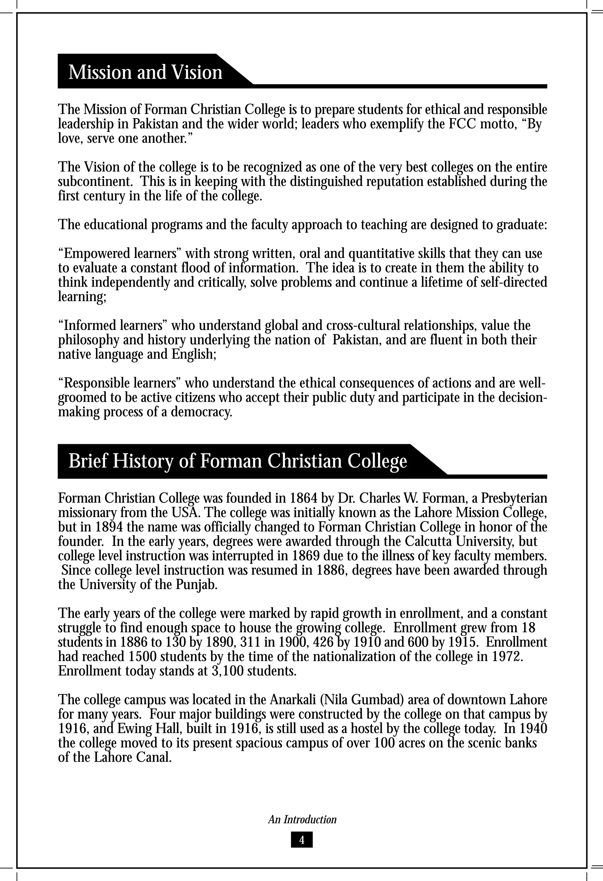 Baccalaureate Catalogue 20052006 PDF College Education Education