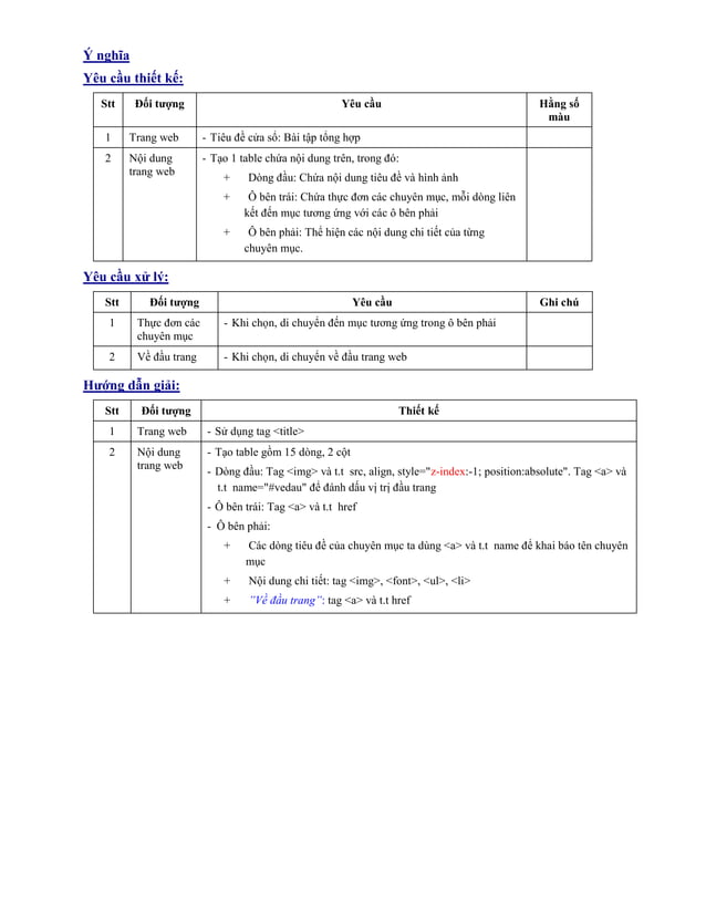 html/css exercise | PDF
