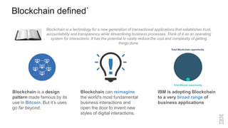 1. ibm blockchain explained | PDF