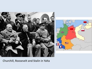 Churchill, Roosevelt and Stalin in Yalta
 