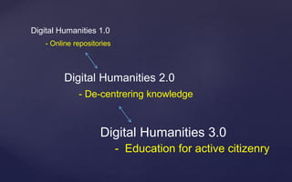 Shaping the Future of Digital Humanities: Off the Rails and Other Critical Tales
