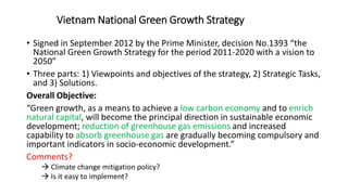 Greening water resource use: A perspective from the Vietnam National ...