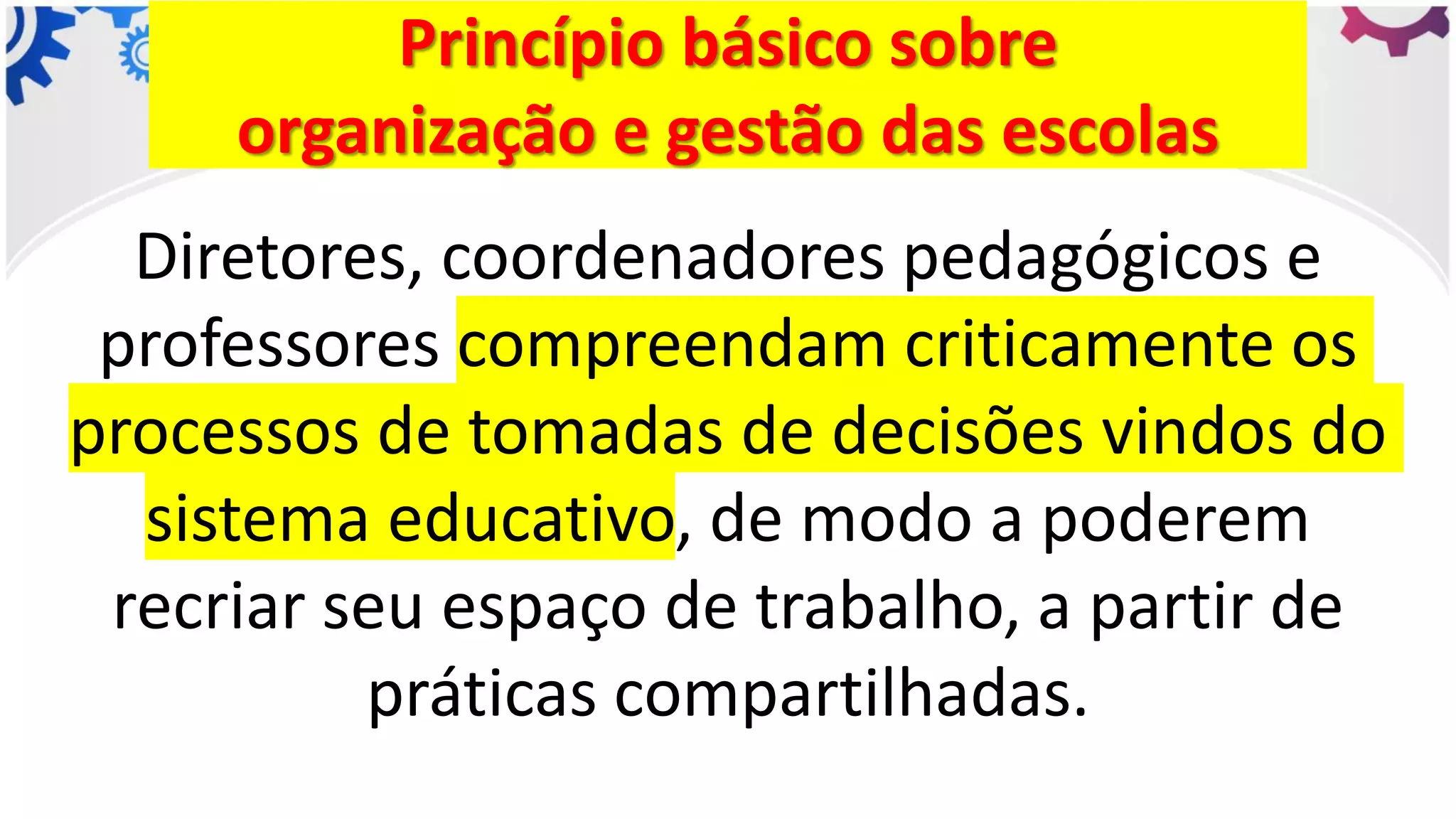 Organização e gestão da escola | PDF