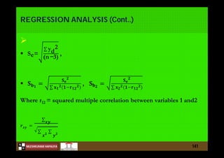 N
NILESHKUMAR HAPALIYA
H
REGRESSION ANALYSIS (Cont..)

141
 