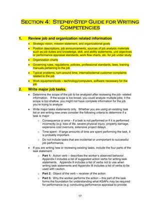 Guide for writing functional competencies (annotated) | PDF