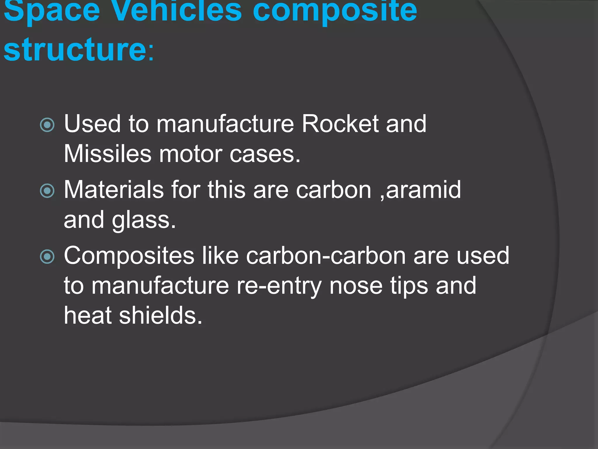 Composite Materials Used in Aerospace Industry | PPTX